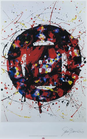 Sam Francis - Handgesigneerd affiche Suntory Hall 1986 Tokyo - Ingelijst kopen? Bied vanaf 1!