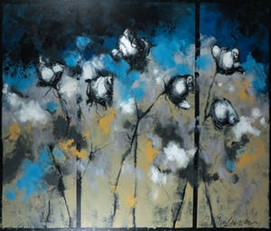 Carolina Paulussen - Acryl op doek, Rozen (Zeer groot) kopen? Bied vanaf 250!