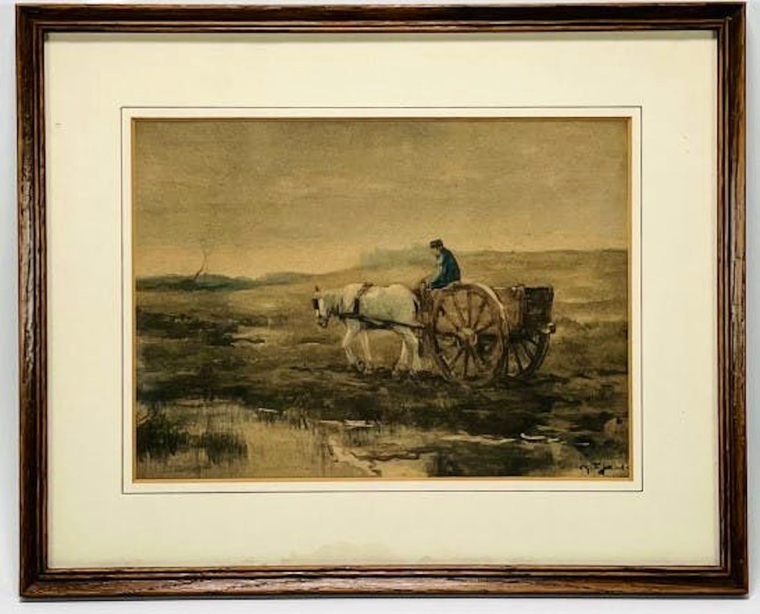 Willem G.F. Jansen - Man met paard en wagen verkocht voor € 30!