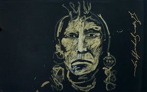 Espen Hagen - Gold chief on black | Groot kopen? Bied vanaf 85!