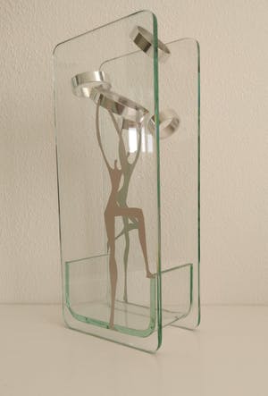 Niet of onleesbaar gesigneerd - glazen gezichtsbedrog, handgemaakt kopen? Bied vanaf 1!