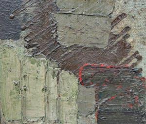 Willem Hussem - Olieverf op doek, Abstracte compositie - Ingelijst kopen? Bied vanaf 2000!