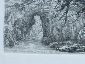 Dirk van Gelder - Hommage a Rodolphe Bresdin - Kopergravure kopen? Bied vanaf 60!