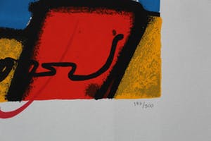 Herman Brood - zeefdruk: golfer kopen? Bied vanaf 1!