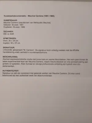 Maurice Cantens - Abstract kopen? Bied vanaf 120!