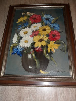 Jan Kelderman - Olieverf op doek. Titel, "Kleuren Symphonie". kopen? Bied vanaf 30!