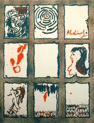 Pierre Alechinsky - Handgesigneerde lithografie verkocht voor € 650!