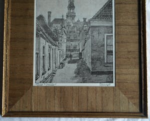 Johannes Elsinga - + Henriëtte Hubregtse-Lanzing : 3 Ingelijste prenten van Franeker, Friesland kopen? Bied vanaf 50!