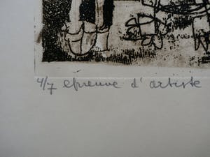 Jan Montyn - Ets: Image of Dylan Thomas - 1964 kopen? Bied vanaf 115!