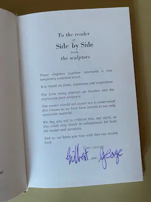 Gilbert & George - Side by Side, Gilbert & George, The Sculptors, Art for ALL kopen? Bied vanaf 140!