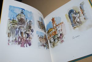 Rob Houdijk - Rome, het Forum - ingelijste litho, speciale editie 1988 - incl. 2 kunstboeken! kopen? Bied vanaf 45!