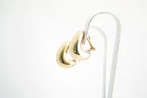 86- Paar grote 18 krt roségouden niervormige oorclips - glad afgewerkt kopen? Bied vanaf 260!