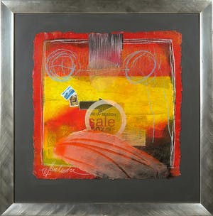 Theo Koster - Zeefdruk en collage, Love escape - Ingelijst kopen? Bied vanaf 35!