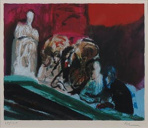 Luis Filcer - Zeefdruk, Zonder titel XXVV - Ingelijst kopen? Bied vanaf 1!