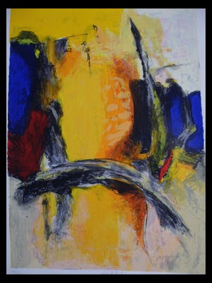 Hans Vanhorck - Zeefdruk. Titel,"Meditation". kopen? Bied vanaf 45!