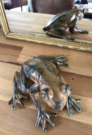 Pierre Chenet - Bronzen beeld van kikker - Fonderie Pierre Chenet - Gesigneerd verkocht voor € 155!