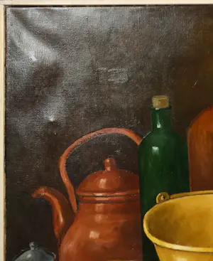 A. Brouwer - Olieverf op doek, Stilleven - Ingelijst (Groot) kopen? Bied vanaf 1!