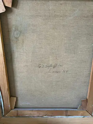 Gijsbertus Jan Sijthoff - G.J. Sijthoff schilderij incl lijst kopen? Bied vanaf 100!