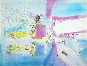 Joe Wols - Gemengde techniek op papier, Zonder titel kopen? Bied vanaf 1!