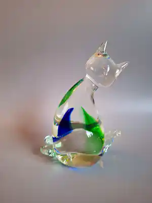 Cenedese - Kat Murano glas vendu pour 5€ !