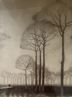 Jan Mankes - Originele Heliogravure - Bomenrij 1927 kopen? Bied vanaf 250!