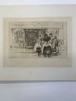 Anton Pieck - Figuren in de Jordaan, Amsterdam, eigen druk, handgesigneerd kopen? Bied vanaf 120!