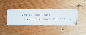 Adriaan Nieuwenhuis - Veules les Roses, olieverf op doek (ingelijst, zeer groot) - Laatste keer! kopen? Bied vanaf 250!