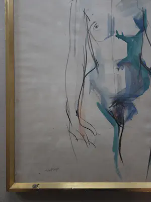 Bob ten Hoope - Naakt. Staande vrouw. kopen? Bied vanaf 250!