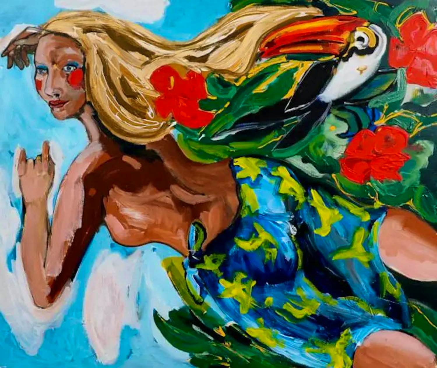 Buy John Lie a Fo - Olieverf op doek: Du femme? Bid from 299!