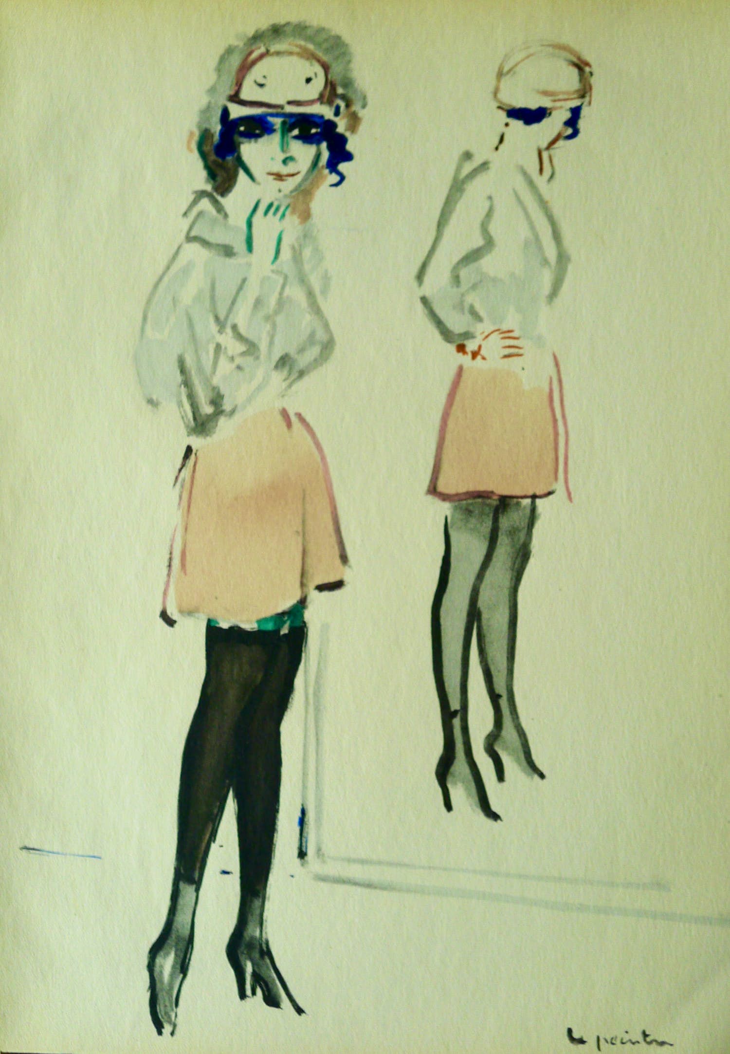 Kees van Dongen - 'Croquis', pochoirdruk. kopen? Bied vanaf 275!