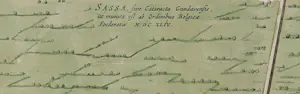 Joan Blaeu - Handgekleurde kopergravure, Sas van Gent - Ingelijst kopen? Bied vanaf 40!