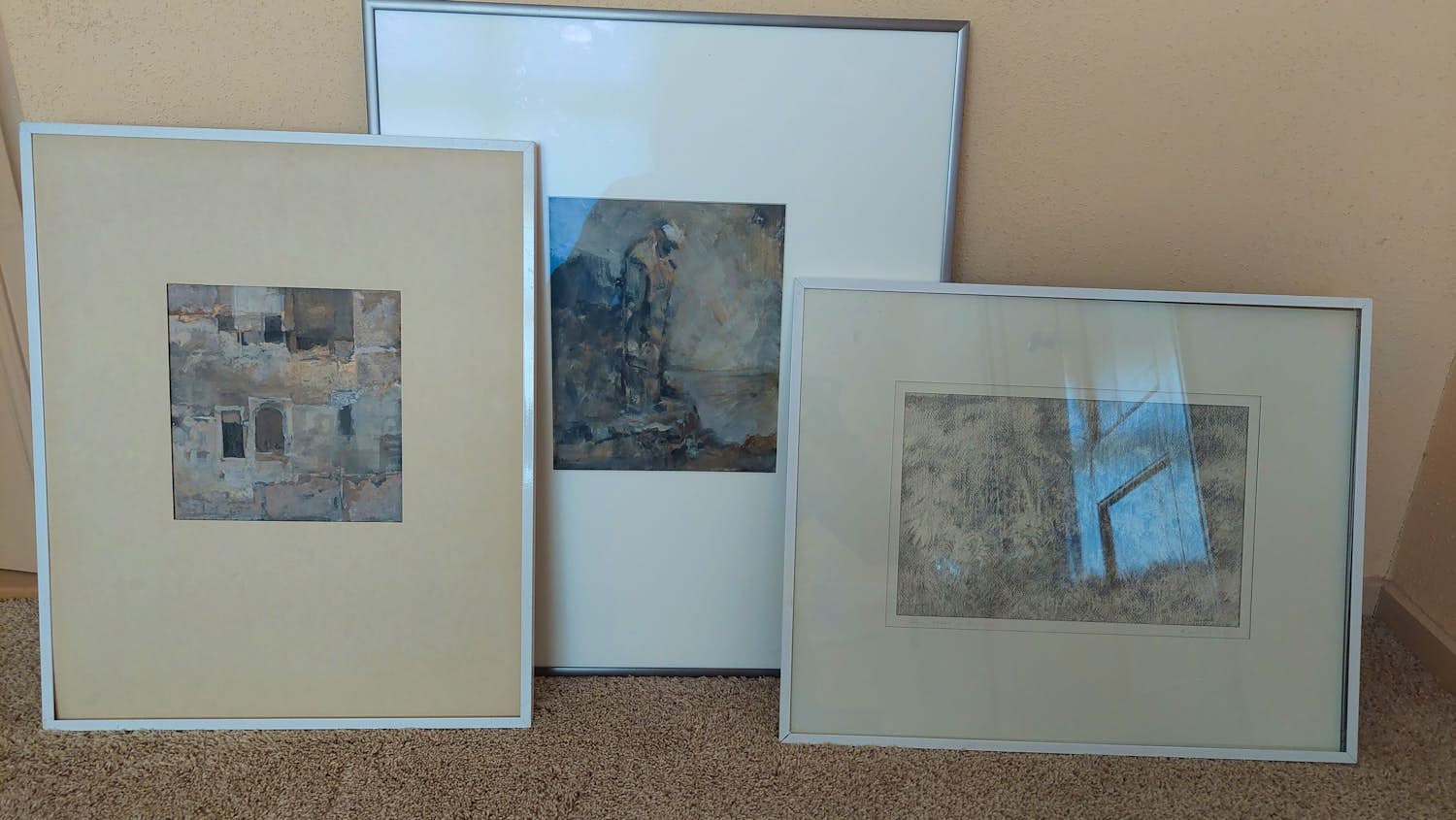 Jan Miechels - drie werken Unica + boek Het andere kijken kopen? Bied vanaf 20!