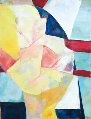 Rineke Kop - Gouache, Compositie I verkocht voor € 50!