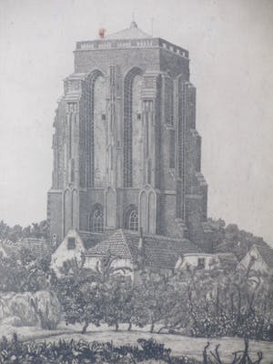 Arend Hendriks - St.Lievens-Monstertoren in Zierikzee - Ets kopen? Bied vanaf 35!