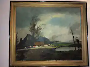 Henri Joseph Pauwels - Herfstlandschap met hoeve en poel verkauft für € 81!