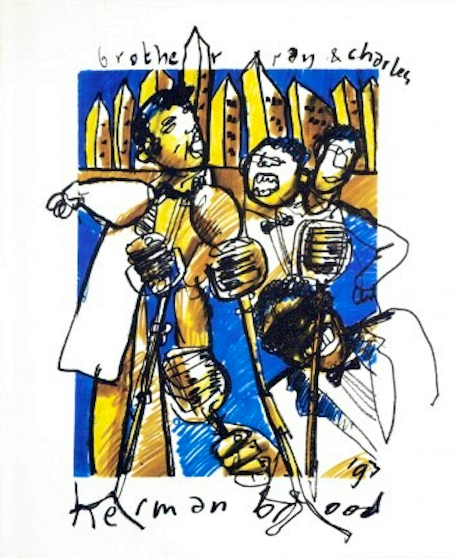 Herman Brood - Kleurenoffset-litho RAY CHARLES uit 1993 kopen? Bied vanaf 55!