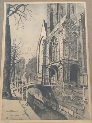 Jan Sirks - Kerkportaal Delft. kopen? Bied vanaf 60!