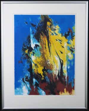 Mattie Schilders - Mattie Schilders: Zeefdruk, In het licht - Ingelijst (Groot) Hoge galerijwaarde! verkocht voor € 38!