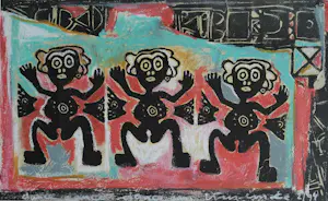 Hans Innemee - dance dance dance - gemengde techniek - gesigneerd kopen? Bied vanaf 299!