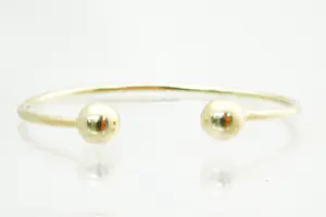 10 - Elegante 18 karaats geel-gouden "bolletjes" armband gekeurd kopen? Bied vanaf 620!
