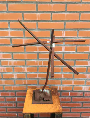 Theo Niermeijer - ruimtelijk ijzeren beeld - zonder titel. kopen? Bied vanaf 275!