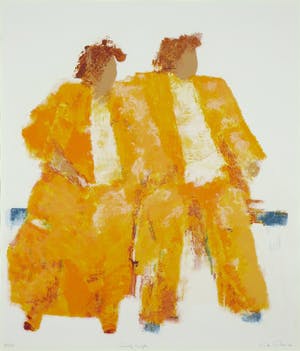 Wil Willemsen - Zeefdruk, Lovely couple kopen? Bied vanaf 35!