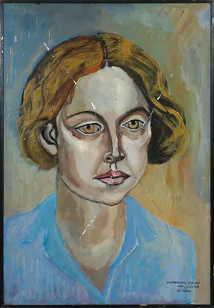 Fernando de Nadal - Olieverf op hardboard, Gastarbeidster Mercedes - Ingelijst kopen? Bied vanaf 1!