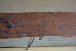 Bertha Muller - Olieverf op doek - Haarlemsch Hofje - 1949 kopen? Bied vanaf 10!