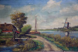 Jan van Vlaardingen - polderlandschap met vaart kopen? Bied vanaf 30!