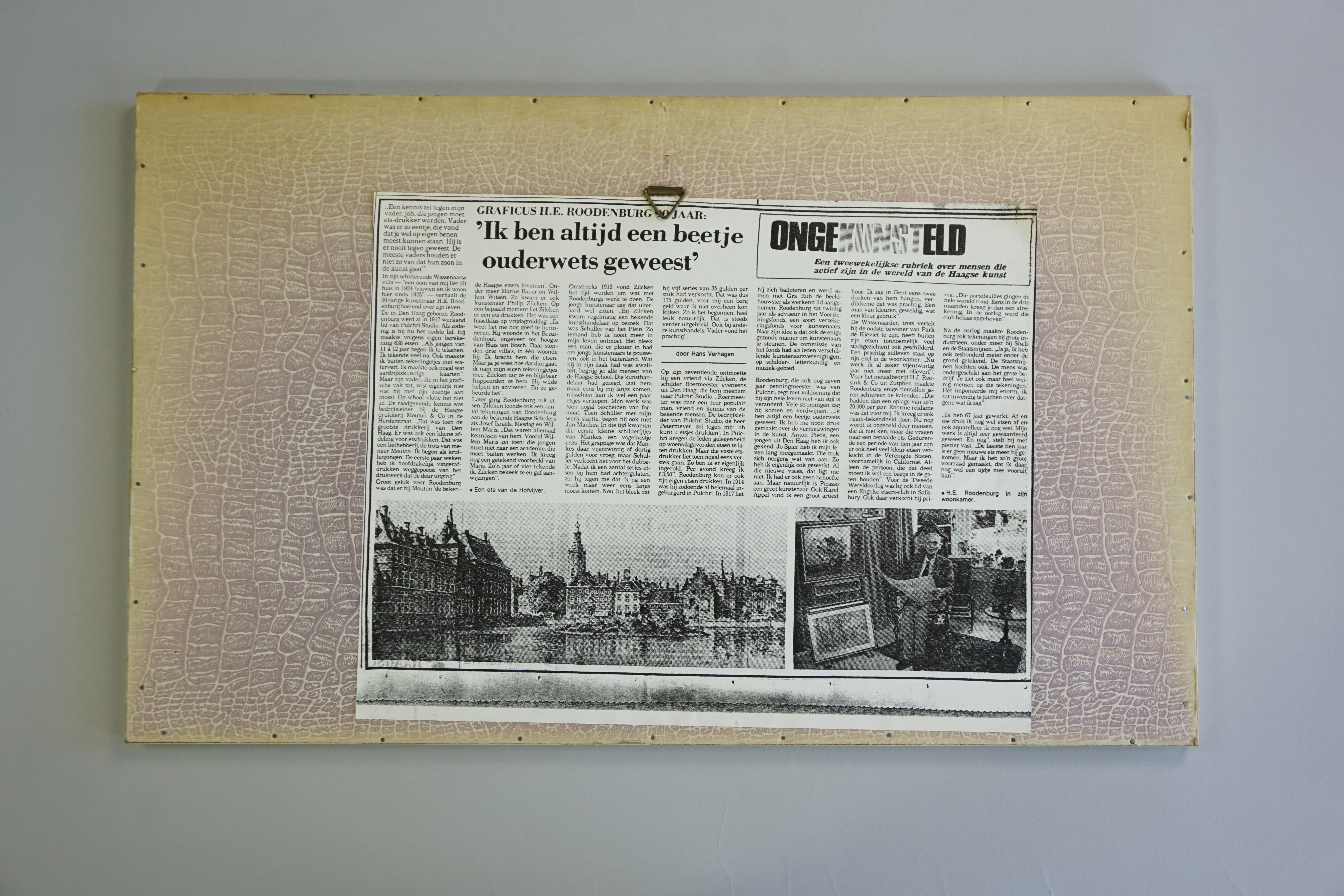 Hendrikus Roodenburg - Ets - Den Haag, Hofvijver - 1960 kopen? Bied vanaf 75!