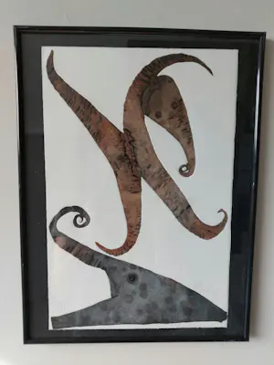 Reinhoud D'Haese - kleurenets - titel: Schaduw - oplage 40 stuks - CoBrA - ingelijst kopen? Bied vanaf 160!