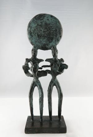 Nelson Carrilho - Brons, Twee figuren kopen? Bied vanaf 250!