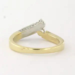DIAMONDE 14k bicolour gouden ring met briljant geslepen diamant tot. 0.50ct kaufen? Bieten Sie von 660!