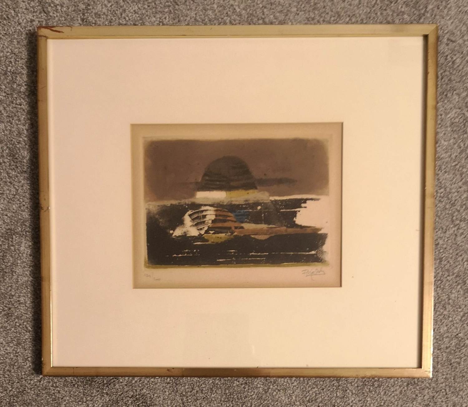 Johnny Friedländer - Radierung, abstrakte Komposition kopen? Bied vanaf 90!